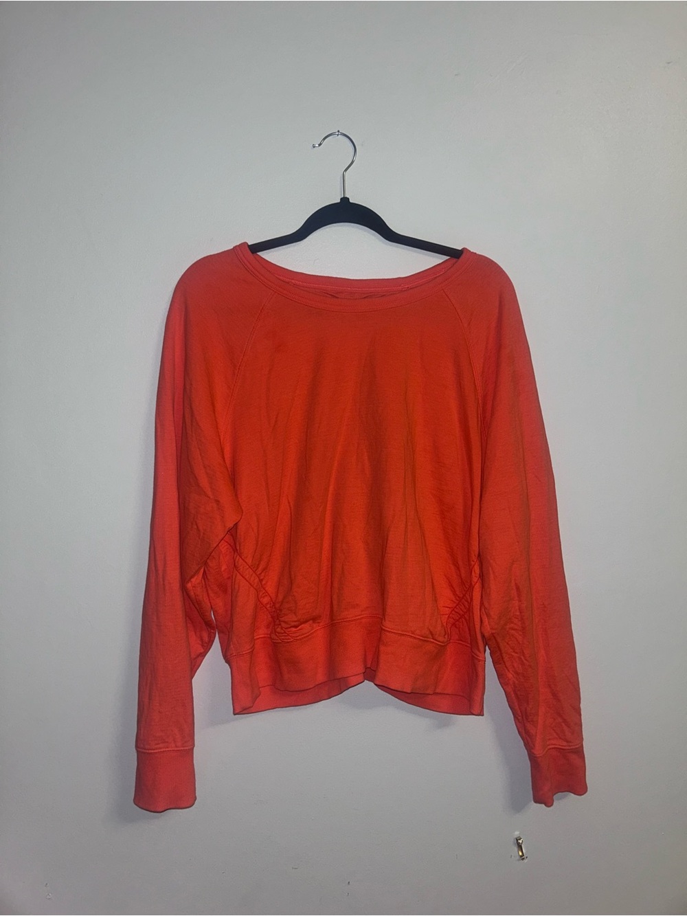 Athleta Women's Bright Orange Pullover Sweatshirt